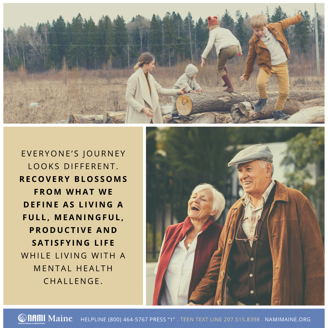 Everyone's journey looks different - Social Media Graphic to SHARE - NAMI Maine