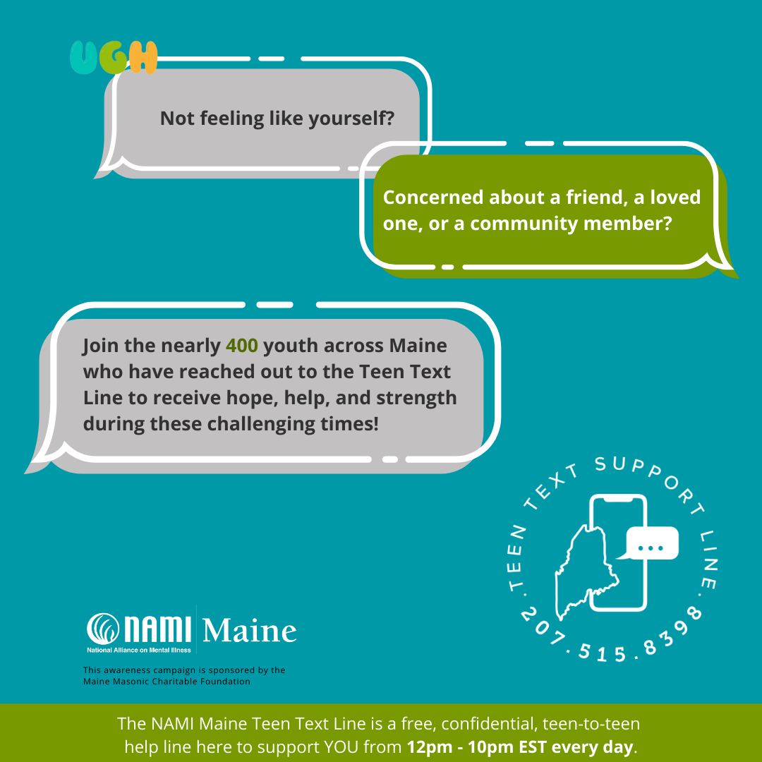 Teen Text Line - Social Media Graphic to Share