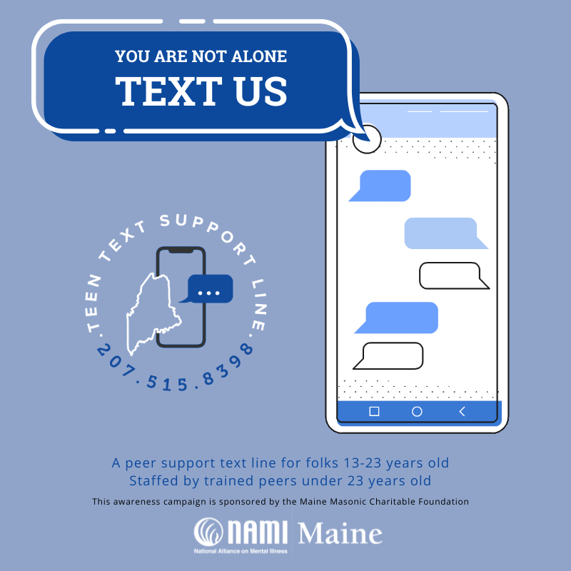 Teen Text Line - Social Media Graphic to Share